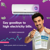 VOLTAS 183INV VERTIS AI ZEST GOLD Convertible 1.5 Ton 3 Star Inverter Split AC with Hidden Display (2026 Model, Copper Condenser, 4504075)