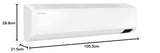 Samsung 1.5 Ton 5 Star Convertible 5 in 1 Inverter Split AC (AR18BY5YAWK, White)