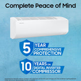 Samsung 2 Ton 3 Star Bespoke AI Inverter Smart Split AC (2026 Model, WiFi, Energy Saving, Voice Control, Powerful Cooling, Copper, Digital Inverter, 4 Way swing, 5 Step Convertible, AR50H24D1XHNNA)
