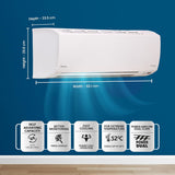 Daikin 1 Ton 3 Star Inverter Split AC (Hepta Sense, Dew Clean Technology, 3 Stage Filteration, Triple Display, Automatic Error Display, DNNS Self Heal, TAD Filter, ATKL35U, White)