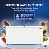 Bluestar 484 Litres Hard Top Double Door Deep Freezer | 3 Star | Convertible Cooling | Stabilizer Free Operation (HT3-M525 | 2026 Model | White)