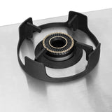 Faber 70 cm 2 Burner Gas Cooktop with Brass Burners, Manual Ignition & Steel Finish – COOKTOP EMBER 2BB SS CI