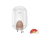 Havells Carlo 15L Premium Geyser | Feroglas Inner Tank, Smart LED Indicator, Dual Safety System | For High-Rise Buildings 7-Year Tank Warranty (White Champagne Gold, 15 Liter)