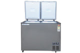 Voltas CVF321DA5-W1-GW 303 Liters Convertible Freezer & Cooler Hard Top Deep Freezer, 5 Star Energy Rated (Grey)