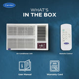 Carrier 1.5 Ton 3 Star, New Star rated, Inverter Window AC (Copper, Turbo mode for Faster Cooling, Energy Saver Mode, Dry Function, Auto Timer and Dust Filter,New star Rating, Estra Gxi (P)-CIW19SC3R36F1, White)