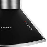 Faber CLASS PRO PB BK LTW 60 Kitchen Chimney, 60 cm, 1000 m³/hr, Baffle Filter, Push Button Control