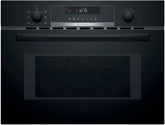 Built-in microwave oven with hot air 60 x 45 cm Black CMA585MB0I