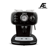 Havells Corretto Coffee Maker 1100W (GHBCMBAK110) | 15 Bar Espresso Machine with Frother, Thermometer Display & Twin Brewing