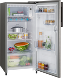 Bosch COT18S41EI 183L Single Door Refrigerator, Direct Cool, VitaFresh Technology, Inverter Compressor, Fast Ice Making, Toughened Glass Shelves, LED Lighting (Silver Finish)