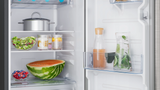Bosch COT18S41EI 183L Single Door Refrigerator, Direct Cool, VitaFresh Technology, Inverter Compressor, Fast Ice Making, Toughened Glass Shelves, LED Lighting (Silver Finish)