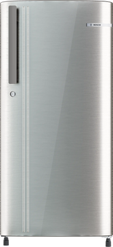 Bosch COT18S41EI 183L Single Door Refrigerator, Direct Cool, VitaFresh Technology, Inverter Compressor, Fast Ice Making, Toughened Glass Shelves, LED Lighting (Silver Finish)