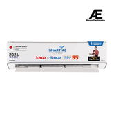 Panasonic 1.5 Ton 3 Star Hot & Cold Wi-Fi Inverter Smart Split AC (Matter/MirAIe, AI, -10~55°C Oper., Copper Condenser, 8in1 Convertible, 4-Way, PM 0.1 Filter, CS/CU-EZ18CKYXFM,White, New BEE rated)