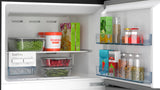 Bosch CTC35U11AI 334L Double Door Refrigerator, Frost Free, VitaFresh Technology, Multi Airflow System, Inverter Compressor, LED Lighting, Toughened Glass Shelves (Dark Finish)