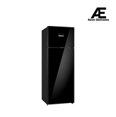 Bosch Series 4 368 L 2-Star Frost Free Double Door Refrigerator Black Glass - CTC39L01PI