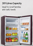 LG GLD2156ZHSM 201L 5 Star Direct Cool Single Door Refrigerator with Smart Inverter Compressor, Base Stand Drawer, Toughened Glass Shelves & Fast Ice Making