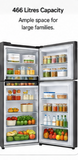 LG GLT4626TEMC 466L 2 Star Frost Free Double Door Convertible Refrigerator with Smart Inverter Compressor, Wi-Fi, Door Cooling+™, Smart Diagnosis™, Ebony Sheen (2026 Model)