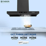Faber Coral HC SC FL BK BLDC IN 90-T 90 cm Kitchen Chimney – 1500 m³/hr Suction