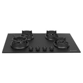 Faber Della HD784 CI AI 4 Burner Hob | 78CM Auto Ignition Brass Burner Hob