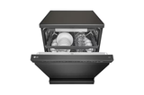 LG Dishwasher, TrueSteam™, 15 Place Setting, QuadWash™, LG's EasyRack™, ThinQ™ (Wi-Fi), Auto Open Dry, Matte Black,(DFB435FM)