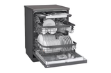 LG Dishwasher, TrueSteam™, 15 Place Setting, QuadWash™, LG's EasyRack™, ThinQ™ (Wi-Fi), Auto Open Dry, Matte Black,(DFB435FM)
