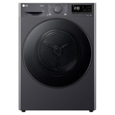 LG 9 Kg, Wi-Fi, Dual Inverter Heat Pump, Eco-Hybrid Technology Fully Automatic Front Load Dryer (DHV09SAM, Double Layer Air Filter, Allergy Care, Auto Cleaning Condenser, Middle Black)