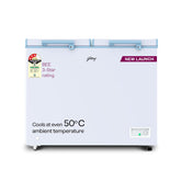 Godrej 302 L 3 Star Convertible Deep Freezer, Double Door Chest Freezer with Pentacool+ Cooling, D-Cool Technology & 5 Years Warranty (DH ESNCH 330C 2HCLP RW)