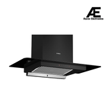 Bosch Series 4 90cm Wall-Mounted Chimney | 730 m³/hr Suction | Matt Black Finish | 65 dB Noise Level | Built-In Design - DWGA98G60I