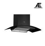 Bosch Series 4 90cm Wall-Mounted Chimney | 630 m³/hr Suction | Matt Black Finish | 65 dB Noise Level | Stainless Steel Body - DWHA98G60I