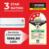 Mitsubishi 2.15 Ton 2 Star Heavy Duty Hybrid Split AC, DXK25CAPDA (Desert Xtreme Kooling, Jetta Series, 2026)