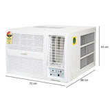 Mitsubishi Akabishi1.5 Ton 3 Star Fixed Speed Window AC (Copper Condenser, R32, RWM-AE18SG-Y1, White)