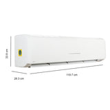 Mitsubishi Heavy 1.6 Ton 3 Star Split AC (Copper Condenser, Natural Enzyme Filter, 3D Airflow, R410A Refrigerant, SRK20CSS-S6, White)