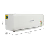 Mitsubishi Heavy 1.3 Ton 2 Star Fixed Speed Split AC | R32 | Copper Condenser, Anti Dust Filter SRK15CXS
