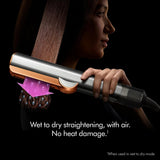 Dyson Airstrait HT01-BNBC-IN Hair Straightener | Wet to Dry Styling, No Heat Damage, LCD Display