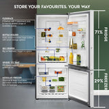 Electrolux 425L 1 Star Double Door Refrigerator with AI CoolAssist, Bottom Mount Freezer, GreenZone Technology, Cooling 360, Inverter, Frost Free, UltimateTaste 700, EBE4302C-W, White