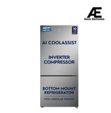 Electrolux 496L 1 Star Double Door Refrigerator with AI CoolAssist, Bottom Mount Freezer, GreenZone Technology, Cooling 360, Inverter, Frost Free, UltimateTaste 700, EBE5002C-S, Stainless Steel