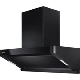 Electrolux 90cm semi vertical Chimney for up to 500 sqft Kitchen, Filter-Free, PowerBoost, UltimateTaste 700, Stainless Steel, (ECS9939KB,Black Metal)