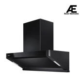 Electrolux 90cm semi vertical Chimney for up to 500 sqft Kitchen, Filter-Free, PowerBoost, UltimateTaste 700, Stainless Steel, (ECS9939KB,Black Metal)
