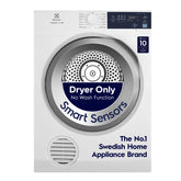 Electrolux 7.5KG Fully Automatic Vented Clothes Dryer Machine, Reverse Tumbling, Smart Sensors, Colour Care, Drying Only - No Washing Function, White, UltimateCare 300, EDV754H3WB