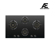Electrolux 4 Burner Auto Ignition Glass Top 90cm Built-in Gas Hob, UltimateTaste 300, Black, EHG9430BCD