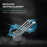 Haier Pret White Geyser 3 Litre 3KW Fast Heating Glass-Lined Instant Water Heater ABS Out Body for High-rise Building 8 Bar Instant Geyser for Kitchen& Bathroom, Free Installation
