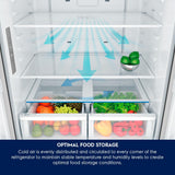 Electrolux 634L Frost Free Side by Side French Door Refrigerator, GreenZone Technology, Inverter Compressor, EvenTemp, Matte Charcoal Black Steel, UltimateTaste 700, EQE5600B-B