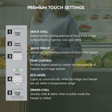 Electrolux 634L Frost Free Side by Side French Door Refrigerator, GreenZone Technology, Inverter Compressor, EvenTemp, Matte Charcoal Black Steel, UltimateTaste 700, EQE5600B-B