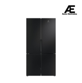 Electrolux 4‑Door Multi‑Door Refrigerator (564L Net), AI Cool Assist, Energy‑Efficient Inverter Compressor, 360° Cooling, French Door Design, Premium Black Finish – EQE5700D‑B