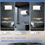 Haier Precis Slim Horizontal Geyser 25 Ltr (Left)| Water Heater 25 litre with Pipe| Free Installation| Shock Proof| Saves electricity| Incoloy 800 Element| 7-Yr Tank 3-Yr Product Warranty