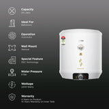 Haier REGENTA 25 Litre 5 Star Vertical Storage Geyser with RSC Technology (White)