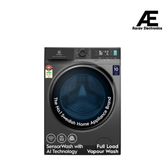 Electrolux 11kg 5 Star Fully Automatic Front Load Washing Machine with AI SensorWash, WiFi, Full Load Vapour Wash, EcoInverter, Dark Silver, UltimateCare 700, EWF1142R7SB