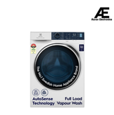 Electrolux 8kg 5 Star Fully Automatic Front Load Washing Machine with UltraMix, Full Load Vapour Wash for Sustainable Clothing, Hygienic Care, EcoInverter, White, UltimateCare 500, EWF8024R5WB