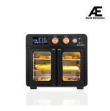 Faber Air Fryer Oven 25L, Digital Control, Bake Tray, SS Wire Tray&Basket, Crumb Tray, Rotisserie Kit|15 Preset Auto Program|Roast,Fry,Toast,Defrost|Convection Function|FAO 25L 15F BK|1700 W Black