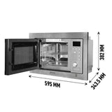 Faber 20 L Built-in Microwave Oven with Grill, 10 Auto Cook Menus & Stainless Steel Finish - FBIMWO 20L SG