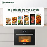 Faber 44 L Built-in Microwave Oven with 13 Auto Cook Menus, Grill & Convection - FBIMWO 44L CGS TC
